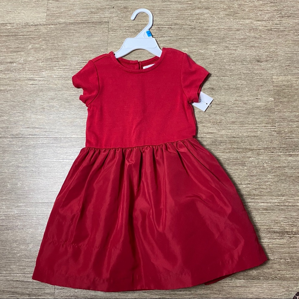 Ralph Lauren Baby Girls Red Short Sleeve Holiday Dress